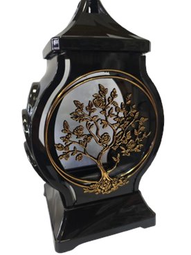 Znicz Kapliczka Drzewko Czarno Złoty