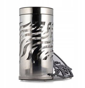 Znicz solarny PARIS V-5 bonsai srebrny 24cm