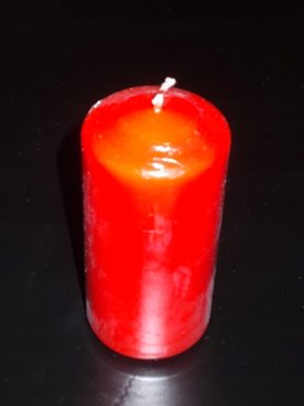 Świeca pieńkowa walec BISPOL Aura sw50/100-030 (czerwona) ~20h 10 cm wys