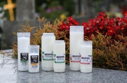 Wkłady do zniczy Bispol Ognik WP2N parafinowe 2 dni wys.11 cm 30 sztuk