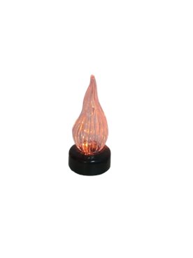 Świeca Dekoracyjna LED Czarny z Ruchomym Płomieniem Wkład do zniczy 15 cm