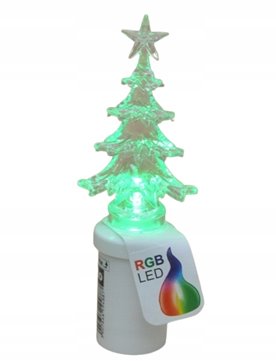 ZNICZ ELEKTRYCZNY ŚWIĄTECZNY wkład LED CHOINKA 17 cm RGB S5 SUBITO