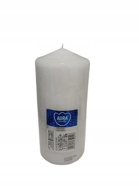 Świeca tradycyjna parafinowa Bezzapachowa Aura 1 szt.7cm*15cm