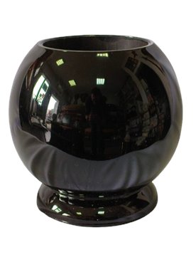 Wazon czarny kula W-1S