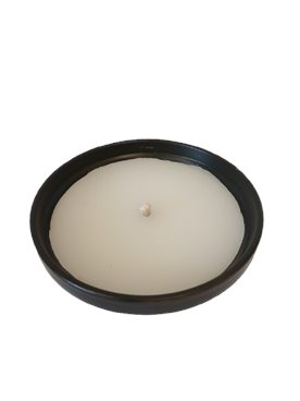 Znicz ceramiczny grafitowy zalewany średnica 18 cm wysoki 6 cm