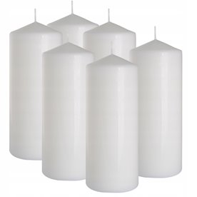 Świeca parafinowa biała Bezzapachowa Aura Bispol 80/200cm