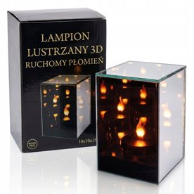 LAMPION LUSTRZANY 3d LAMPIONY NA TARAS DO SALONU LED RUCHOMY PŁOMIEŃ