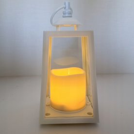 Lampion LED ozdobny na grób do ogrodu Cortina AŻUROWY 20,5cm