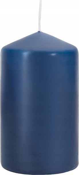Świeca walec PIEŃKOWA BISPOL Aura 30H 10CM wys. 5,8 szer SW60/100 GRANATOWA