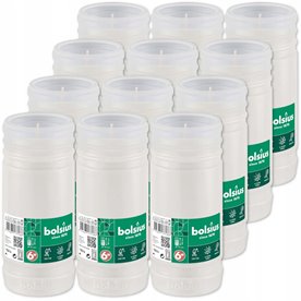 Wkłady do zniczy parafinowe 18 wys. 7.5 szer. Bolsius RP6W 135h 12 sztuk