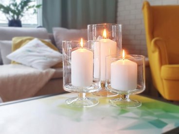 Świeca pieńkowa walec BISPOL Aura sw50/100-090 (biała) ~20h