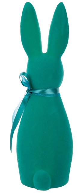 Figurka wielkanocna tworzywo sztuczne zając 15 cm