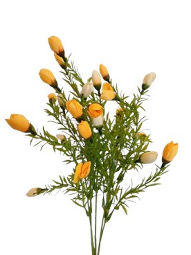 Bukiet kwiatków żółte i białe pęczek 5 gałązek