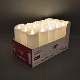 Wkład LED na Baterie Ceremony Świeca elektryczna do Zniczy LC5 15cm 15szt