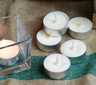 TEALIGHTY Bezzapachowe PODGRZEWACZE świeczki TEALIGHT BISPOL 3H 100 SZTUK