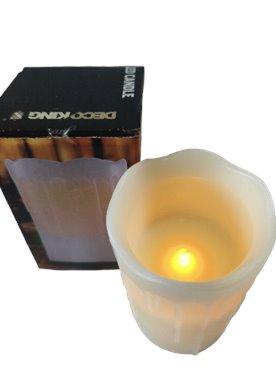 Świeca led lany wosk 12,5 x 8 cm