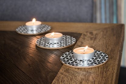 Świeca tealight parafinowa Bezzapachowe Aura 50 szt.