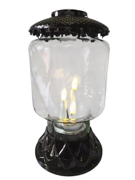 Znicz szklany czarny MITO