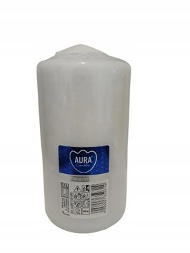 Świeca tradycyjna parafinowa bezzapachowa Aura 1 szt. 8cm*15cm