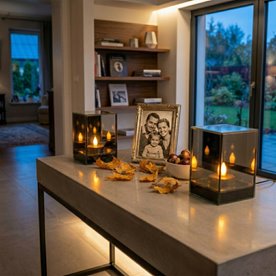 LAMPION LUSTRZANY 3d LAMPIONY NA TARAS DO SALONU LED RUCHOMY PŁOMIEŃ