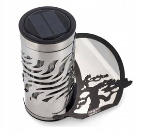 Znicz solarny PARIS V-5 bonsai srebrny 24cm