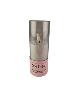 ŚWIECA LED DEKORACYJNA EFEKT PŁOMIENIA ŚWIECZKA WKŁAD NA BATERIE  5 x15CM