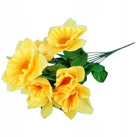 ŻONKILE BUKIET 9 KWIATÓW 40 CM SZTUCZNE KWIATY STROIK NA CMENTARZ