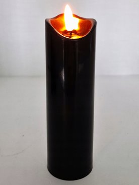 Wkład led do zniczy Cortina 17,5 cm Świeca Czarna