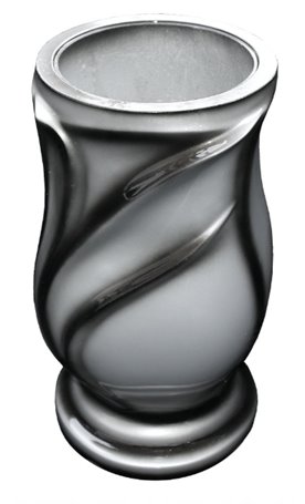 Wazon na cmentarz- Wazon Nagrobny W5 Szary Cień