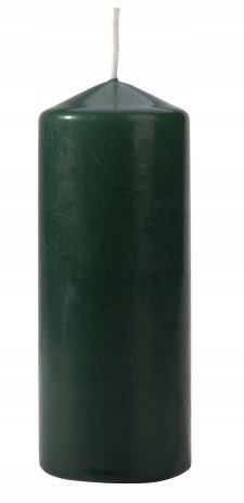 Świeca parafinowa Bezzapachowa Aura Bispol 60/120 butelkowa zieleń