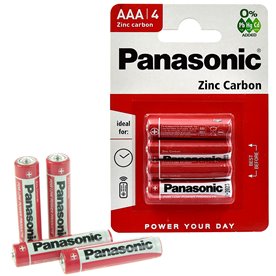 4x Bateria cynkowo-węglowa Panasonic AAA (R3) blister