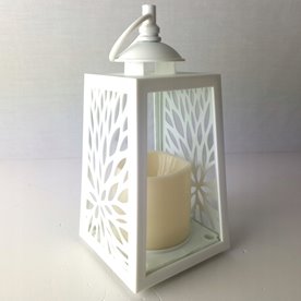 Lampion LED ozdobny na grób do ogrodu Cortina AŻUROWY 20,5cm