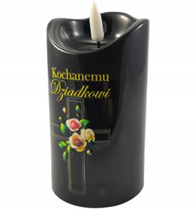 Wkład led do zniczy Cortina 12 cm*7 cm" Kochanemu Dziadkowi"