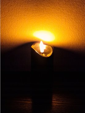 Wkład led do zniczy Cortina 9,5 cm fi 5cm Black