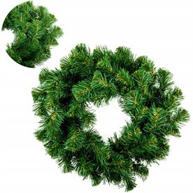 Zielony Wianek Świąteczny na Drzwi Okna 25cm Gęsty