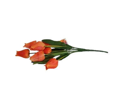 Bukiet wiosenny tulipany pomarańczowe pęczek 7 szt.