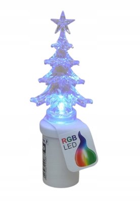 ZNICZ ELEKTRYCZNY ŚWIĄTECZNY wkład LED CHOINKA 17 cm RGB S5 SUBITO