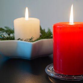 Świeca parafinowa biała Bezzapachowa Aura Bispol 80/200cm