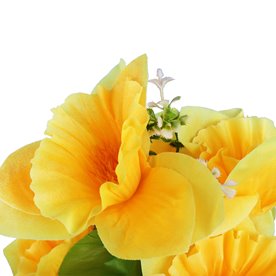 ŻONKILE BUKIET 9 KWIATÓW 40 CM SZTUCZNE KWIATY STROIK NA CMENTARZ