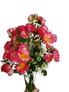 Bukiet kwiatów wiosenne jasny różowy pęczek 12 szt