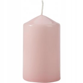 JASNY RÓŻ Świeca walec bezzapachowa BISPOL AURA PARAFINOWA 10CM 30H 210G