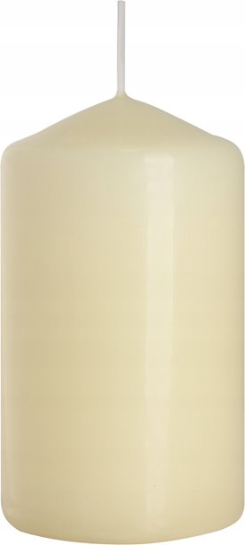 Świeca walec BISPOL Aura 30H 10CM wys. SW60/100 ECRU 30 godzin