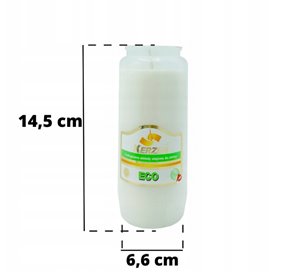 Wkład do zniczy olejowy Kerzen ECO 7 120h 5 dni 1 sztuka