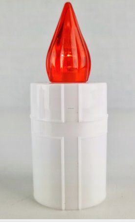 Wkład LED do zniczy Cortina czerwony 10,5cm