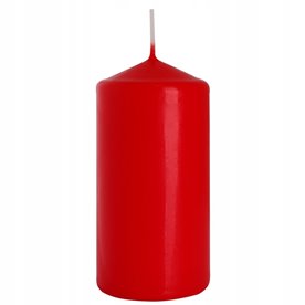 Świeca pieńkowa walec BISPOL Aura sw50/100-030 (czerwona) ~20h 10 cm wys