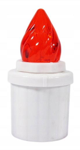 Wkład LED do zniczy Ceremony LUX3 czerwony 11cm