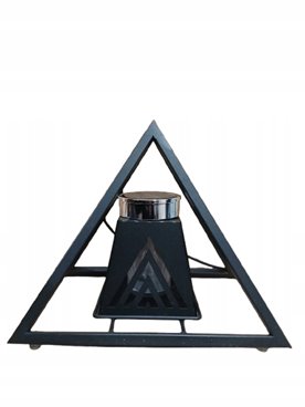 Znicz Solarny nowoczesny kapliczka metalowy trójkąt 25 cm