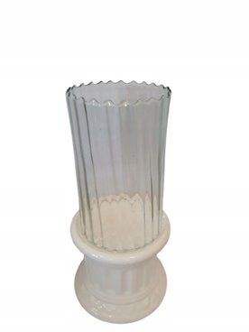 LAMPION ZNICZ CERAMICZNY ZS4 Biały35 cm