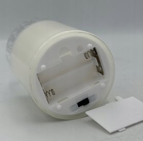 Świeca LED Szklana Wkład LED do Zniczy Świeczka na Baterie Szara 12,5 x 7,5