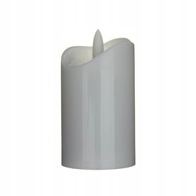Świeca LED na baterie ciepła barwa 5* 9,5 cm stały płomień